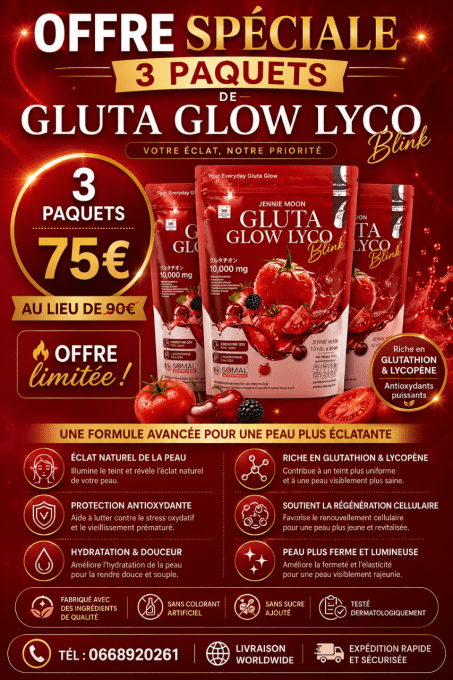 GLUTA GLOW LYCO 3PAQUETS