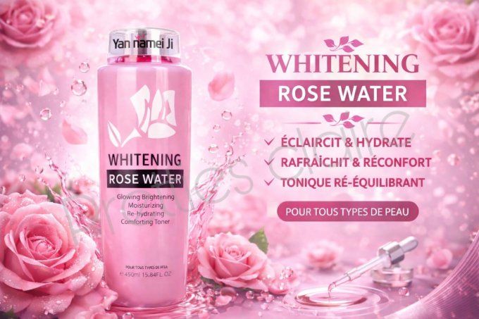 YAN NAMEI JI WHITENING ROSE WATER 