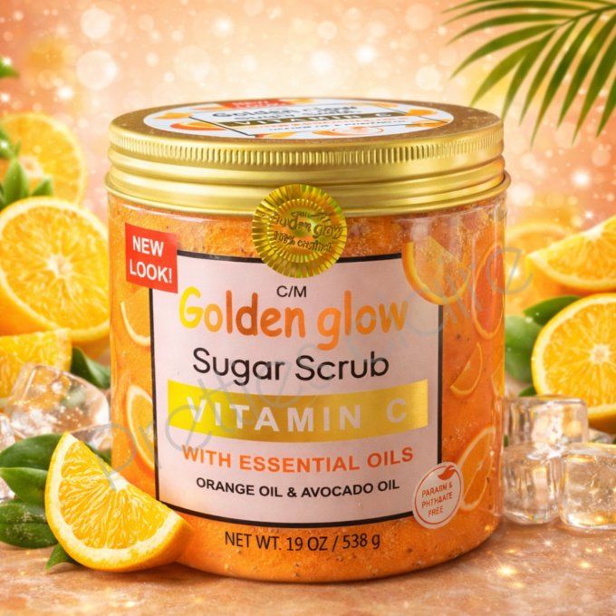 GOLDEN GLOW SUGAR SCRUB VITAMINE C.   538GR