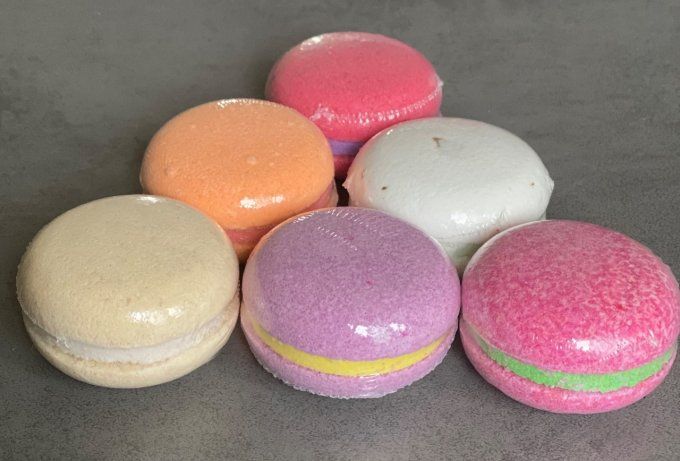 Macaron de bain -  pamplemousse 