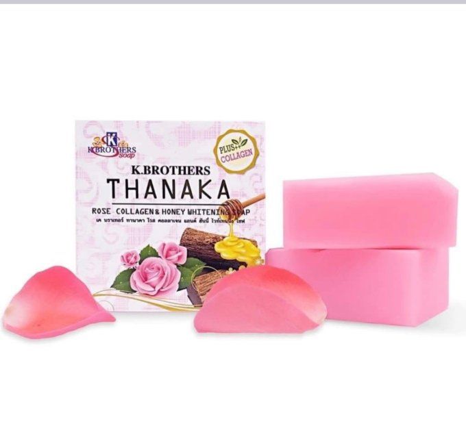 K BROTHER THANAKA ROSE COLLAGEN honey soap