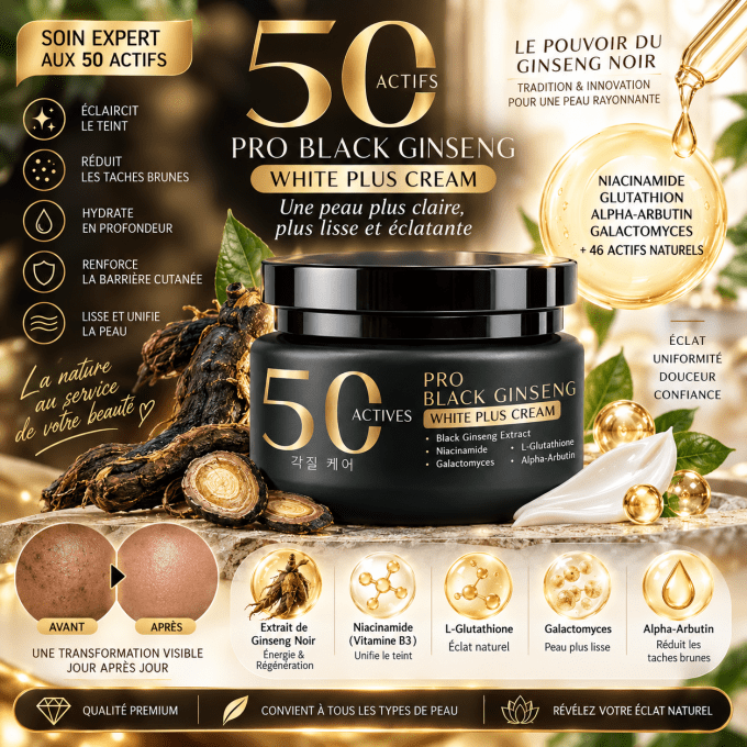 JENNIE MOON PRO BLACK GINSENG WHITE PLUS CREAM