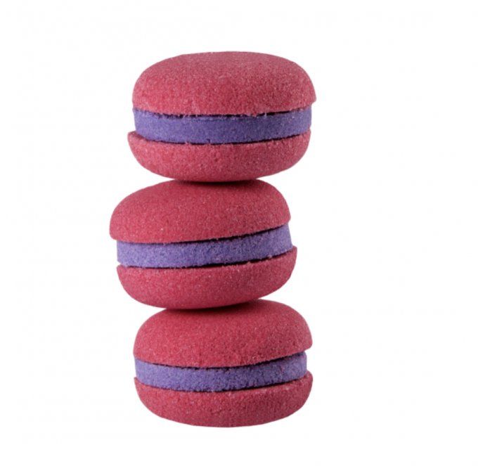 Macaron de bain -  cassis 