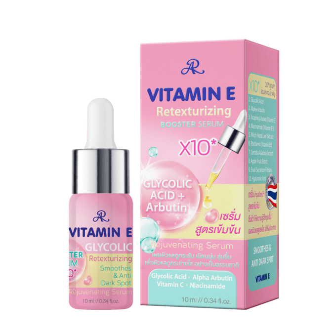 VITAMINE E GLYCOLIC ACID + ARBUTIN