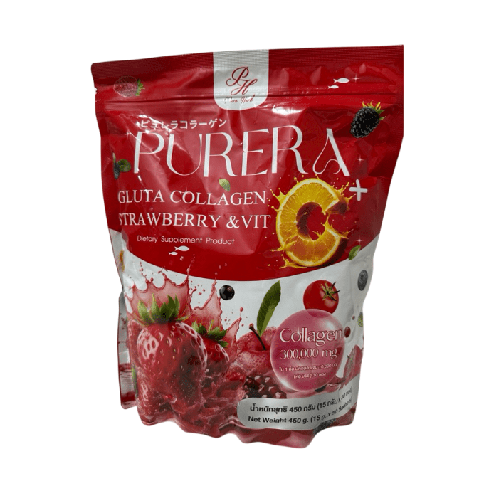 PURERA GLUTA COLLAGEN STRAWBERRY & VIT C